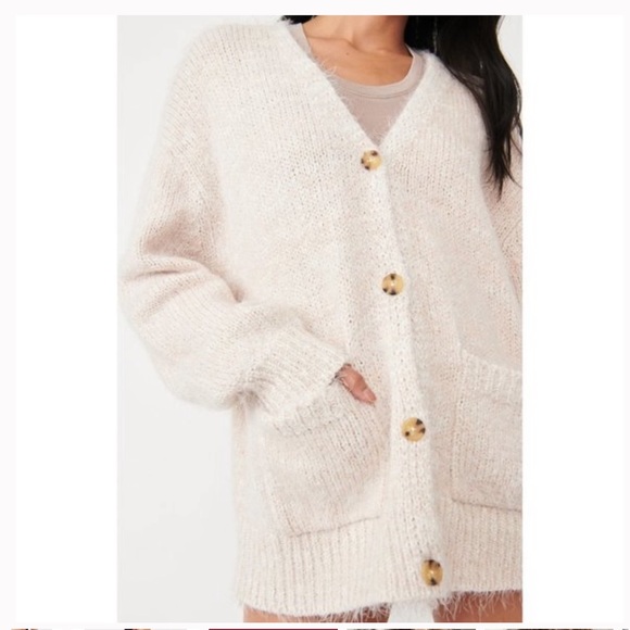 Free People Jackets & Blazers - FREE PEOPLE nevermind cardigan creme brûlée Size XS new with tags